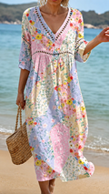 Vestido Floral de Playa Suave