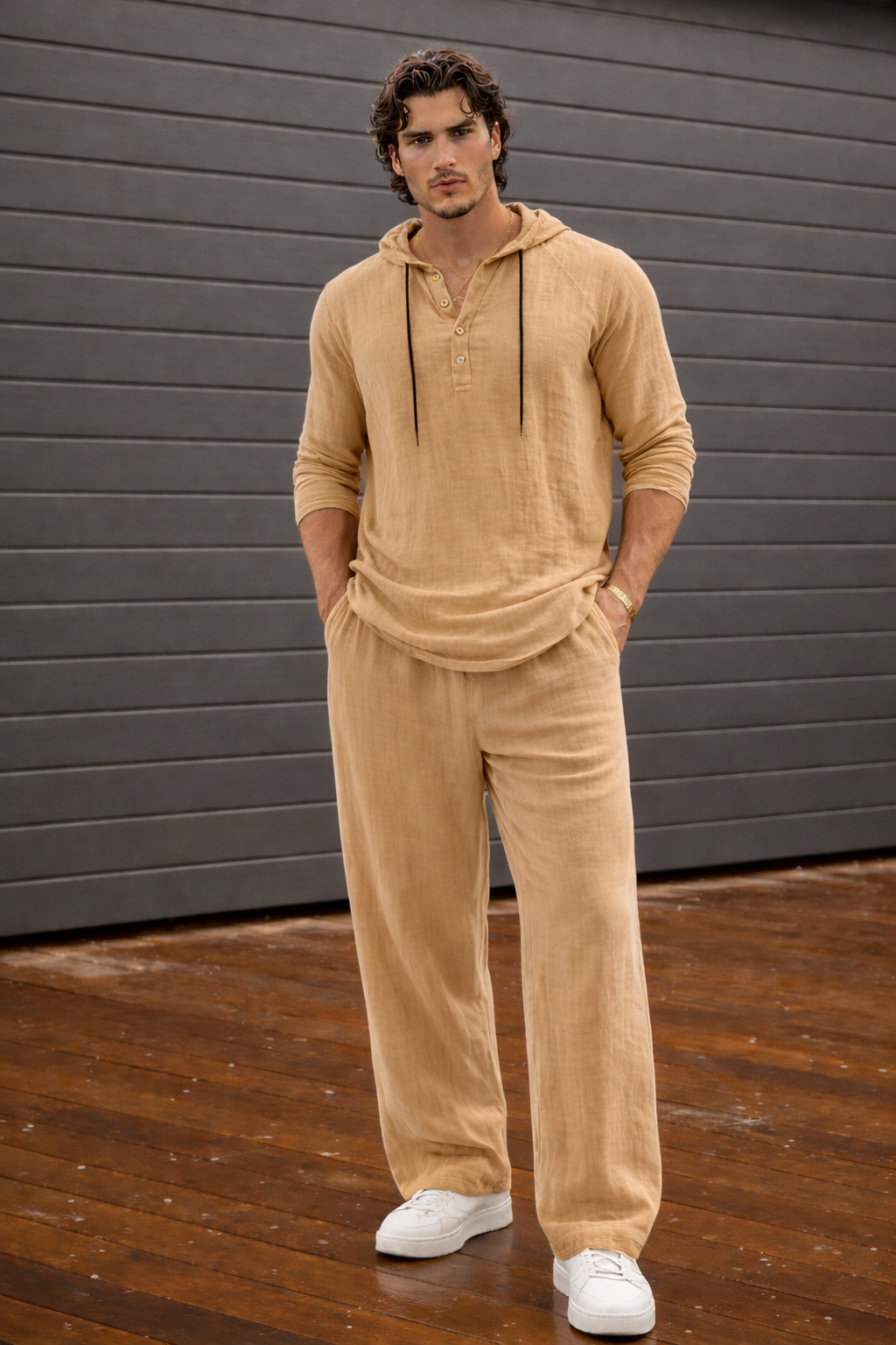 Malta · Conjunto Masculino de Lino