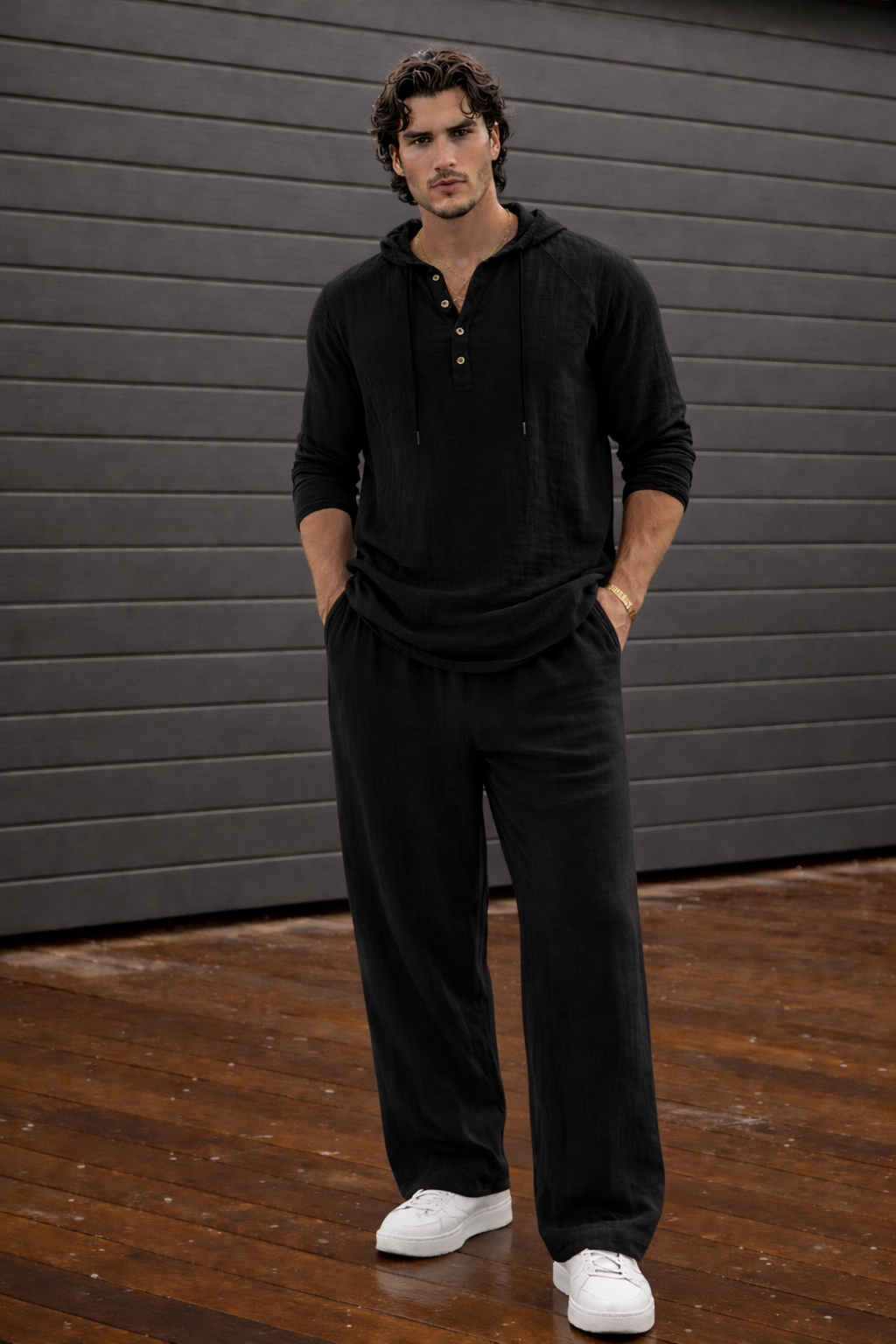 Malta · Conjunto Masculino de Lino