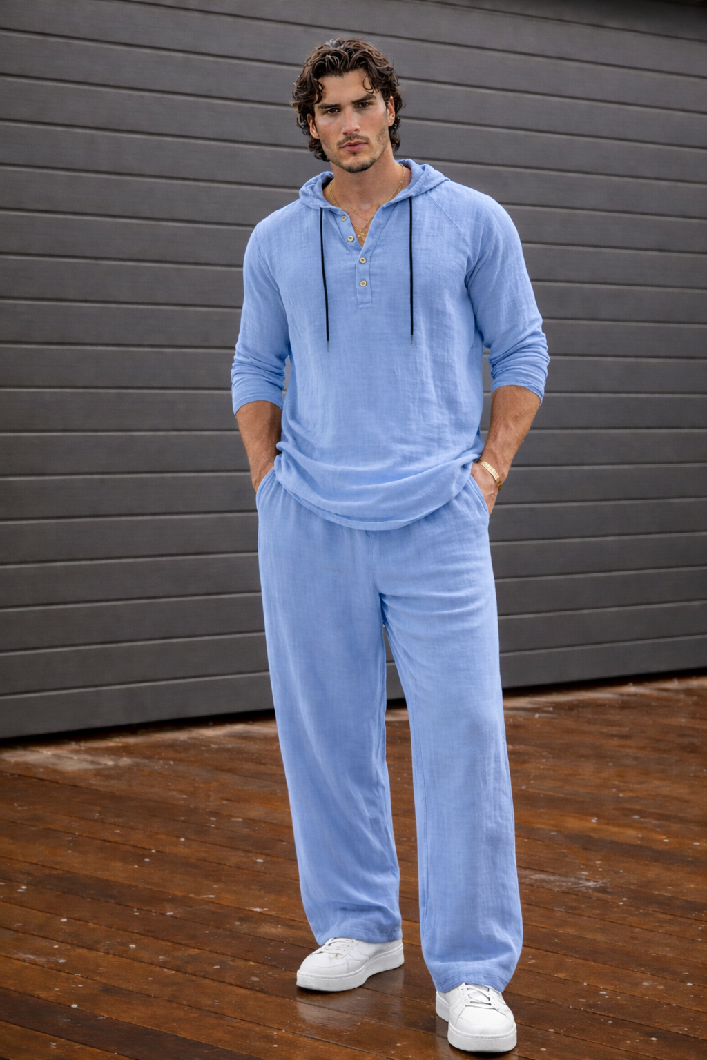 Malta · Conjunto Masculino de Lino