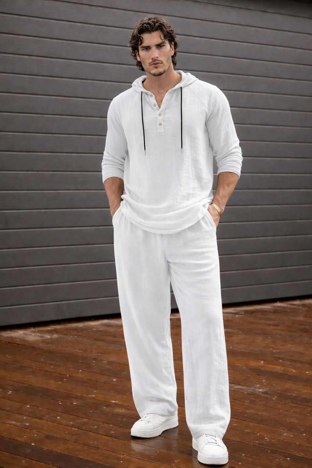 Malta · Conjunto Masculino de Lino