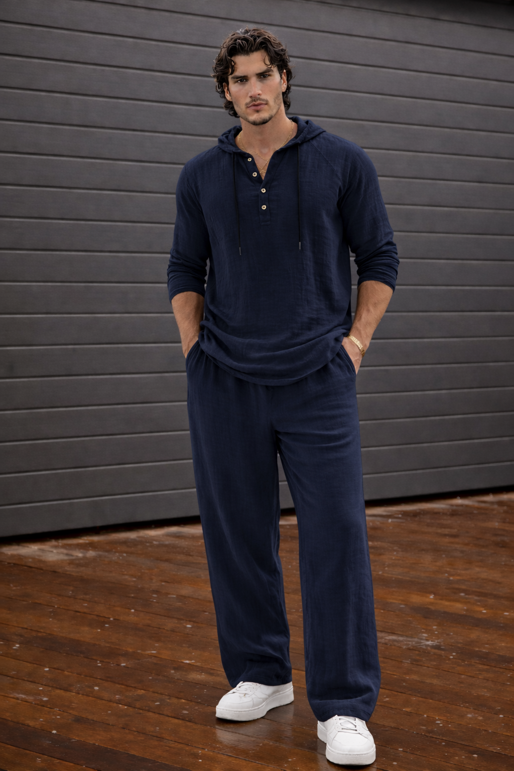 Malta · Conjunto Masculino de Lino